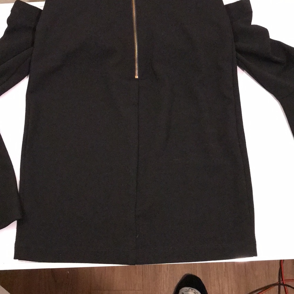 Teeze Me Off the Shoulders Black Dress - Picture 5 of 5